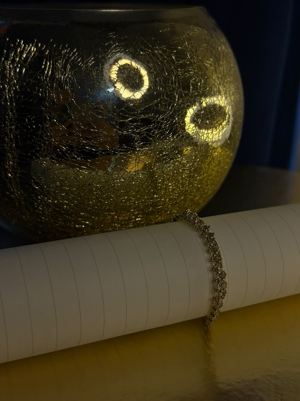 Premium Gold-Tone Crystal Bracelet